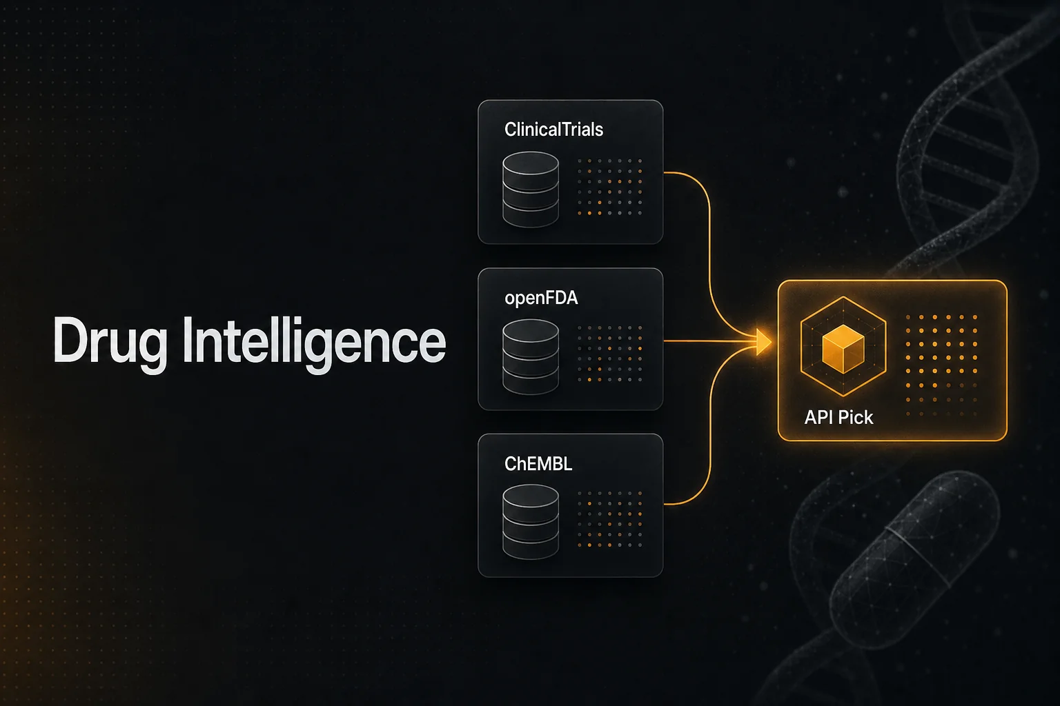 Wiring ClinicalTrials.gov v2 + openFDA + ChEMBL into a License-Clean Drug Intelligence Endpoint